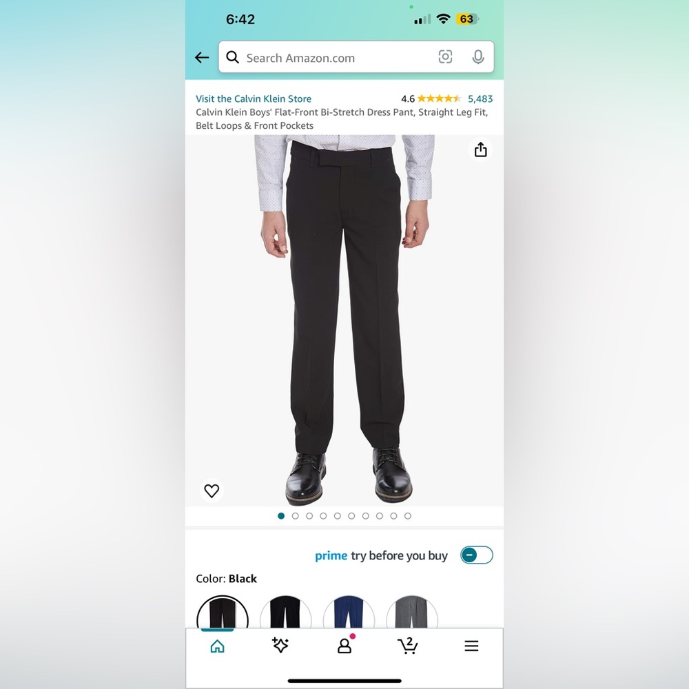 Youth Calvin Klein Dress Pants